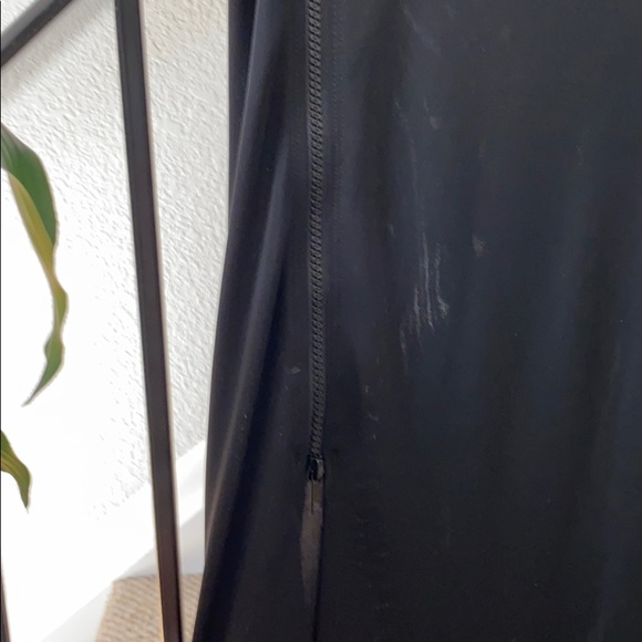 Black Maxi Skirt w/zipper slit - Picture 2 of 3